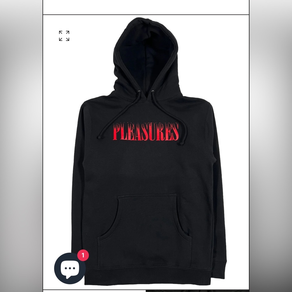 Pleasures sweatshirt, size large